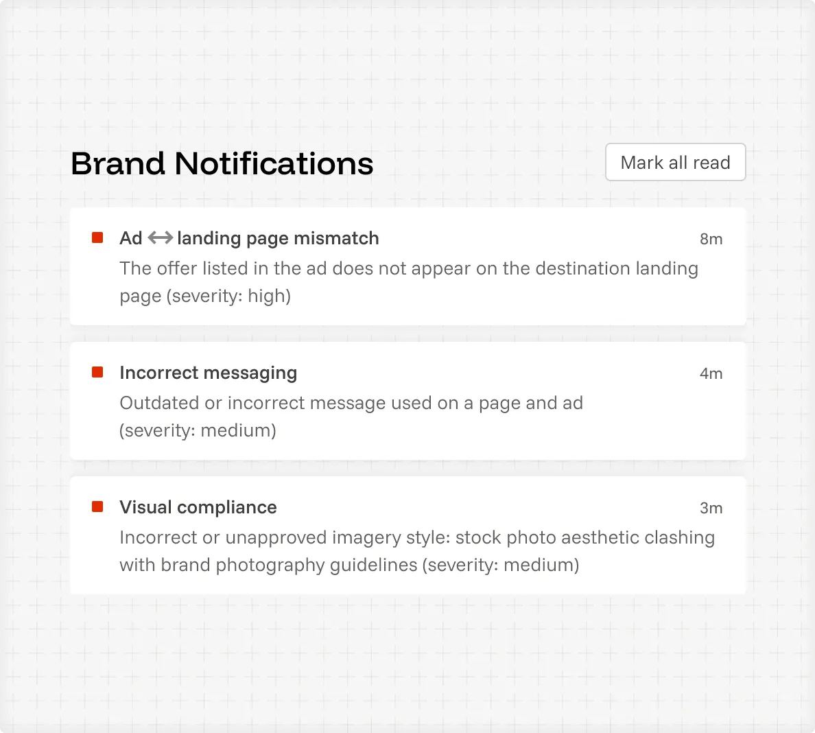 Brand sources panel for editing approved brand guidelines